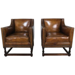 Custom Leather Armchairs by Melissa Levinson