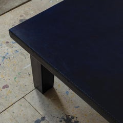 Custom Leather Coffee Table