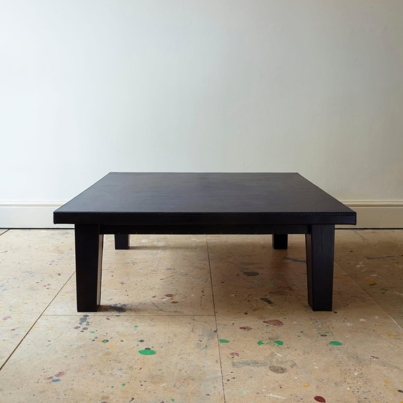 Custom Leather Coffee Table In New Condition For Sale In London, GB