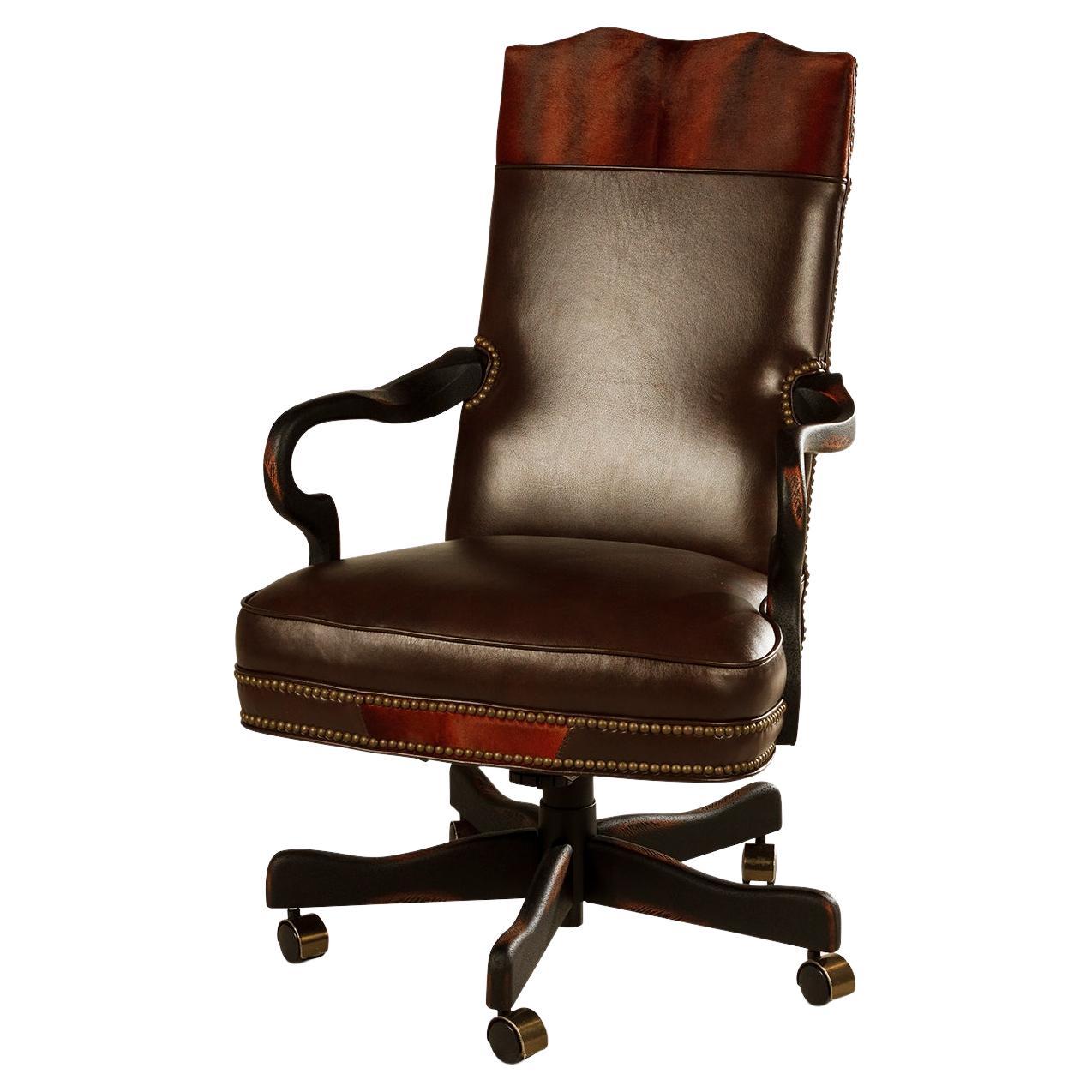 Custom Leather Office Chair For Sale