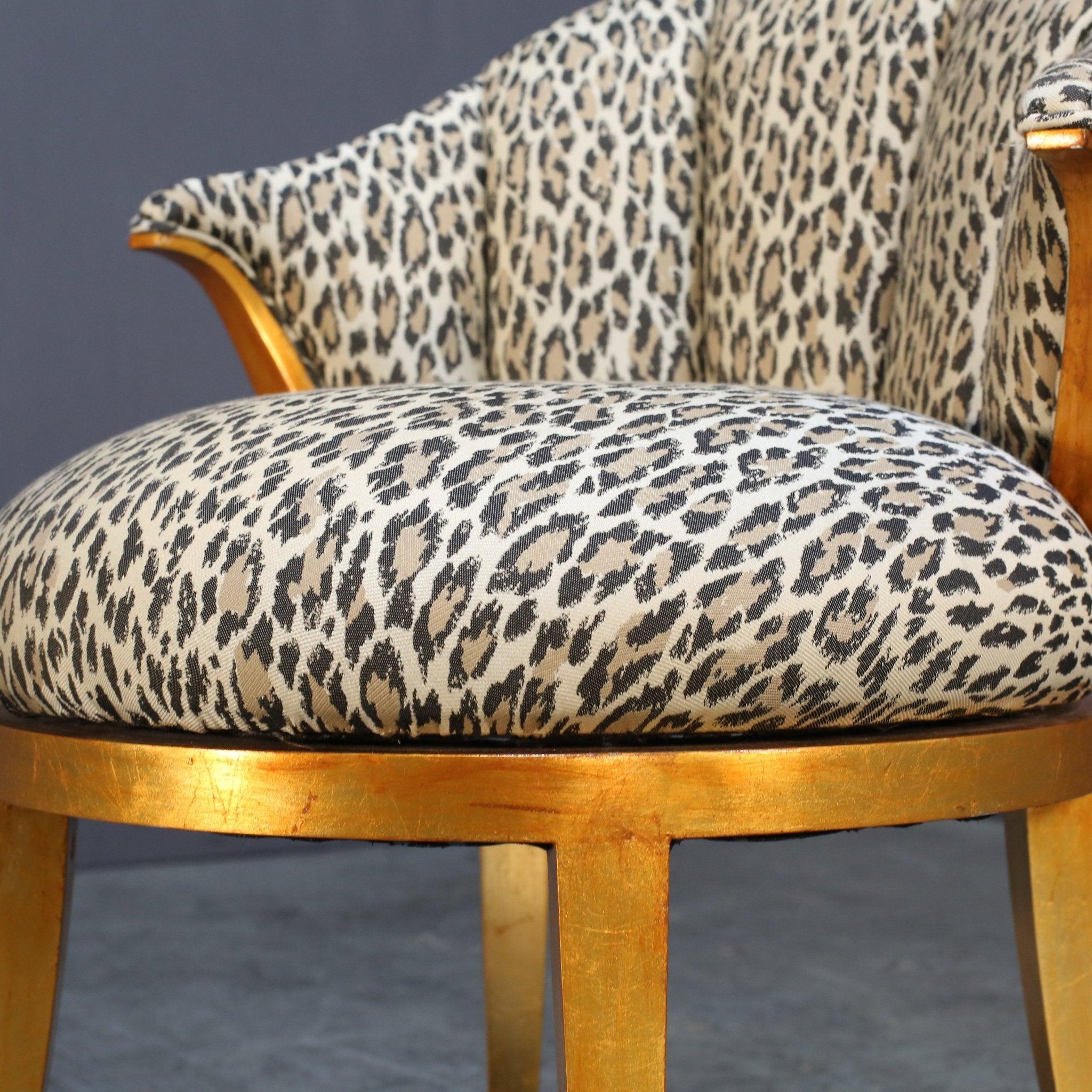 Modern Custom Leopard Accent Chair by Christopher Guy