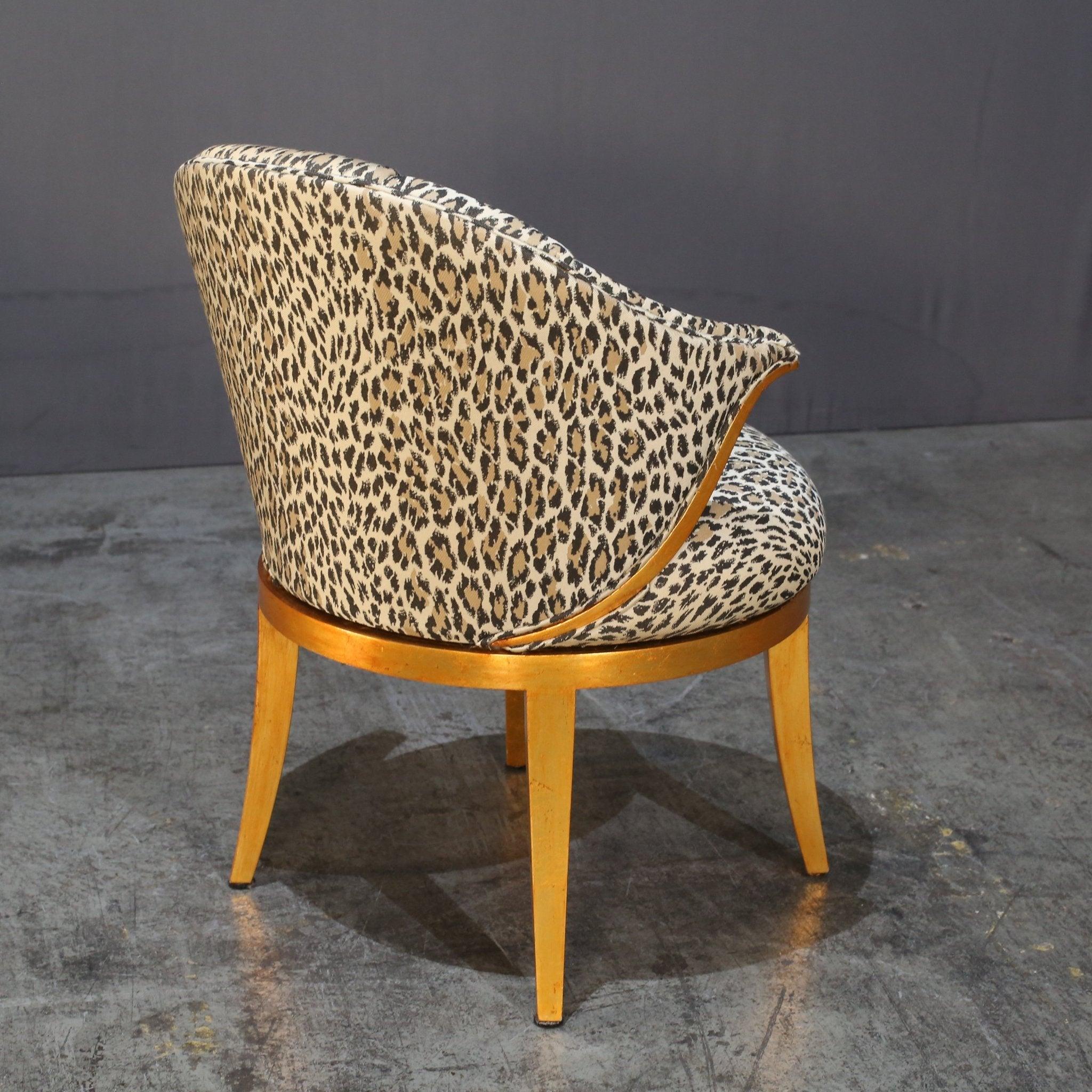 Singaporean Custom Leopard Accent Chair by Christopher Guy