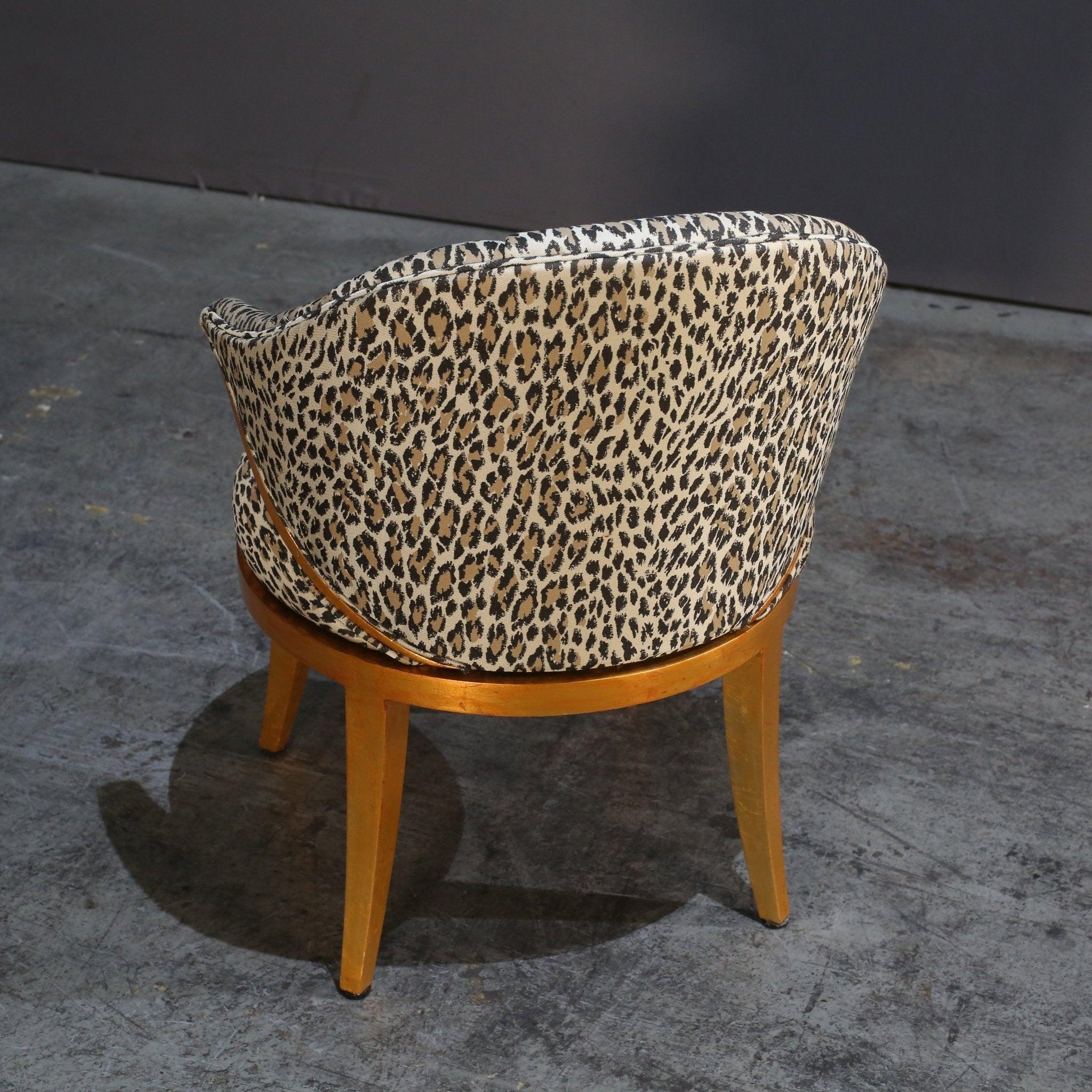 Contemporary Custom Leopard Accent Chair by Christopher Guy