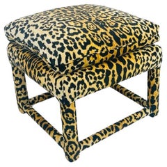 Otomana estilo Parsons de leopardo personalizada