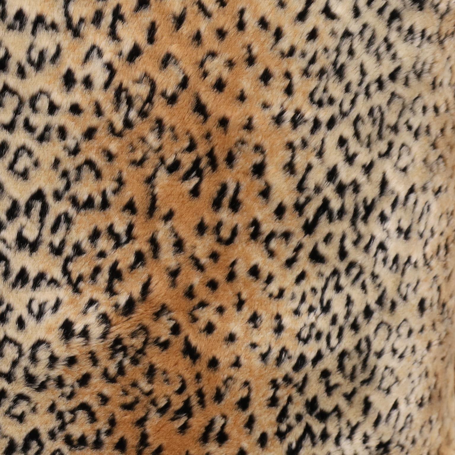 Victorian Custom Leopard Print Oversize Pillows, Priced Individually For Sale