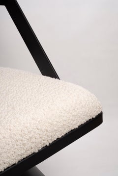 Custom Limited Edition Bouclé Carbon Steel Upholstery BOOM Chair By ASUL-STUDIO