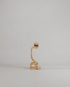 Custom Limited Edition, Giallo Siena Marble Lucerna Lamp By Esther Knopfler