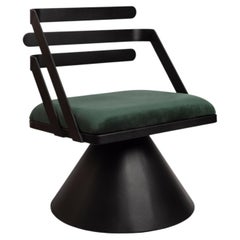 Custom Limited Edition Green Carbon Steel Upholstery BOOM Chair By ASUL-STUDIO