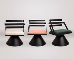 Custom Limited Edition Pink Carbon Steel Upholstery BOOM Chair By ASUL-STUDIO