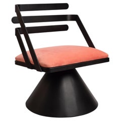 Custom Limited Edition Pink Carbon Steel Upholstery BOOM Chair By ASUL-STUDIO