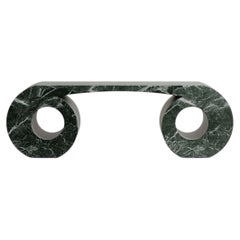 Panca "Eye" in marmo Verde Notte, edizione limitata personalizzata, di Esther Knopfler