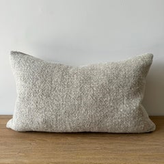 Coussin lombaire personnalisé en lin et laine en flanelle avec insert de plumes de duvet