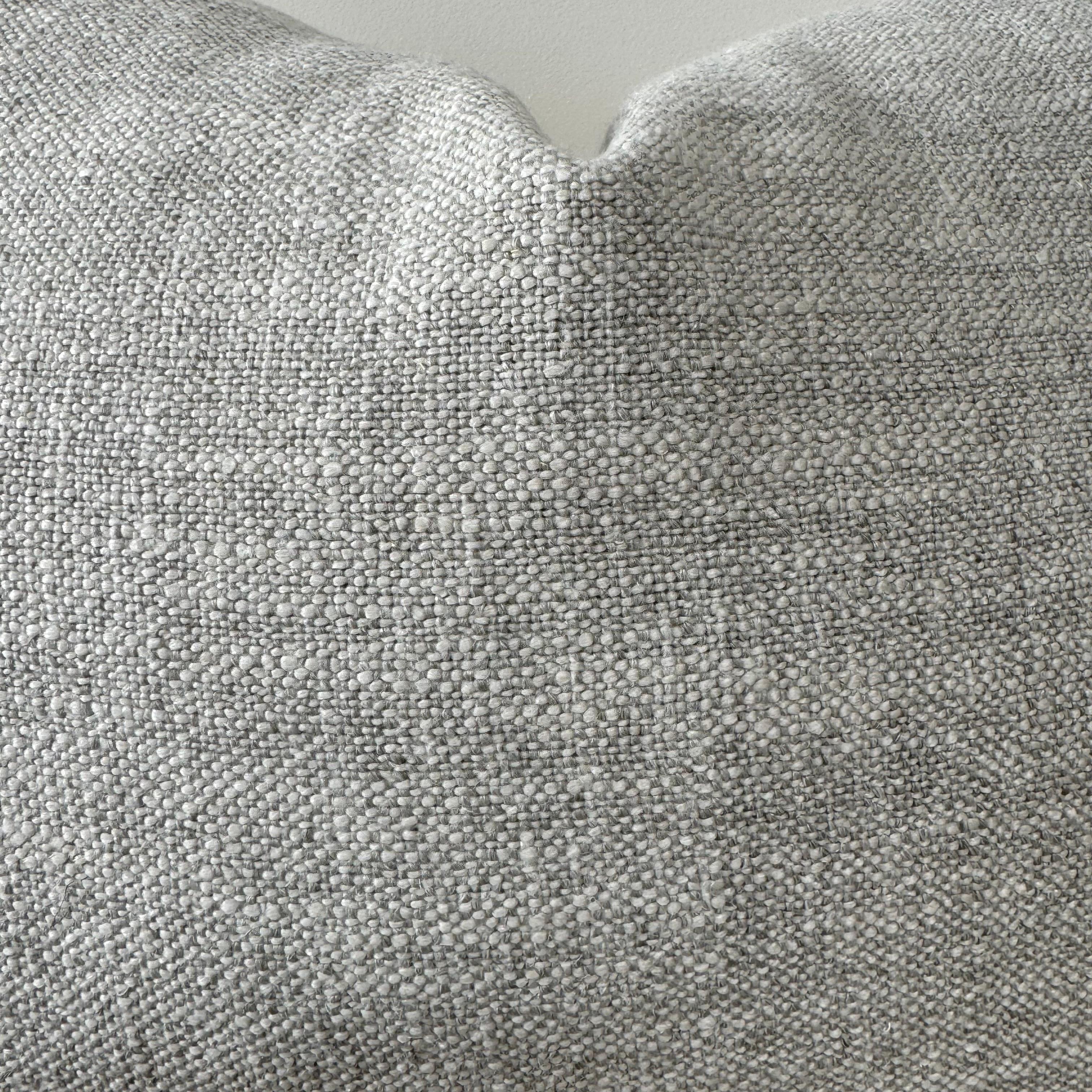 Lino Cuscino lombare in lino personalizzato con inserto in piuma d'oca in vendita