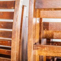 CUSTOM LISTING 1920s Elm Church Stacking Chairs, Set 30 & 6 Drifter Chairs