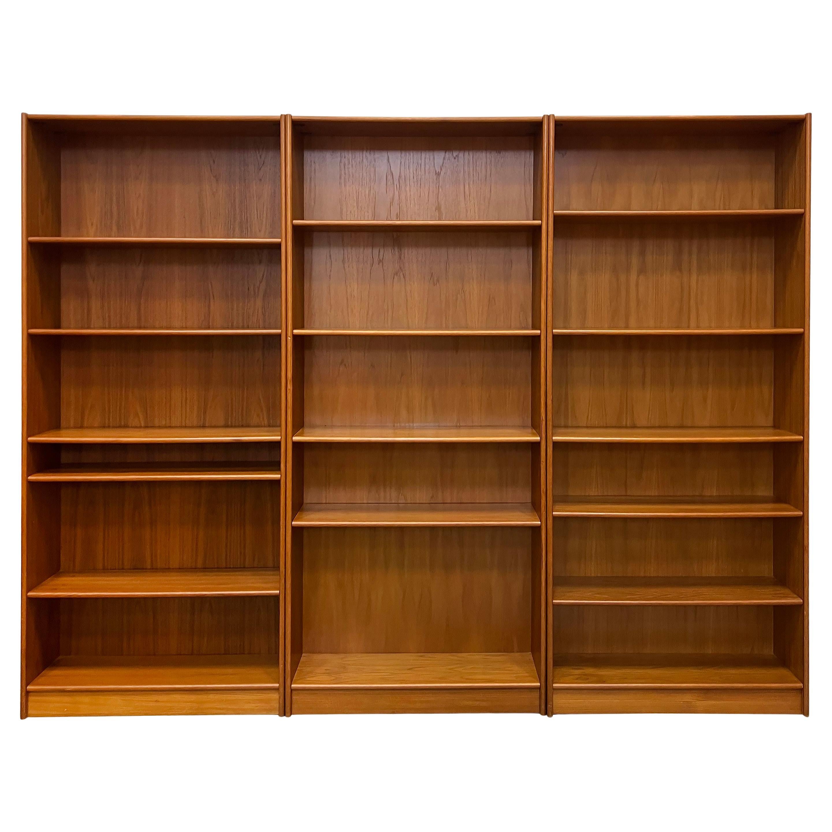 CUSTOM Listing 1960s Danish Modern Jesper Teak Bookcases Set of 4-
