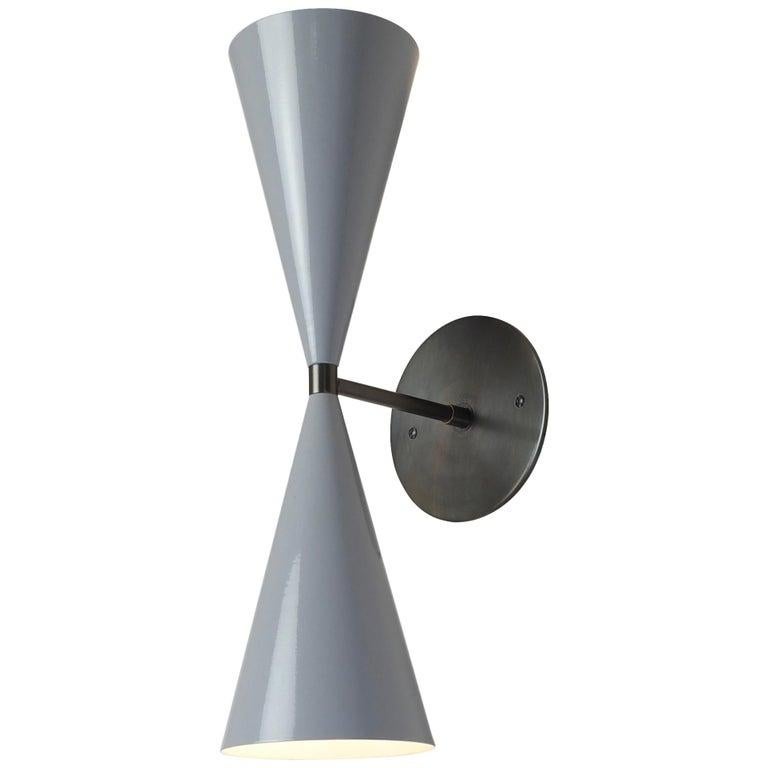 Custom listing for Damon Liss, s/m REM 02

NOTES:
Overall dimensions: H 36 in. x W 61 in. x D 26 in. 
Enamel colors: DOVE (bottom of all shades), SWEET MINT (top of all shades) 
Metal finish : OIL-RUBBED BRONZE
Drawing (provided by customer) shown