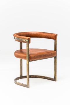 Custom Listing for Polly - Shipping Leather & Metal Sample of Agate Chair