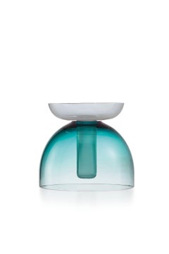 TABARRO Small & Medium in PEACOCK GREEN + OPAL centerpiece PEACOCK GREEN + Pink