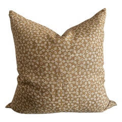 CUSTOM listing for Terri / Auburn Floral Linen Pillow with Down Feather Insert