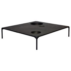 Custom Listing Modern Coffee Table, Geometric, Blacked Steel, by J.M. Szymanski