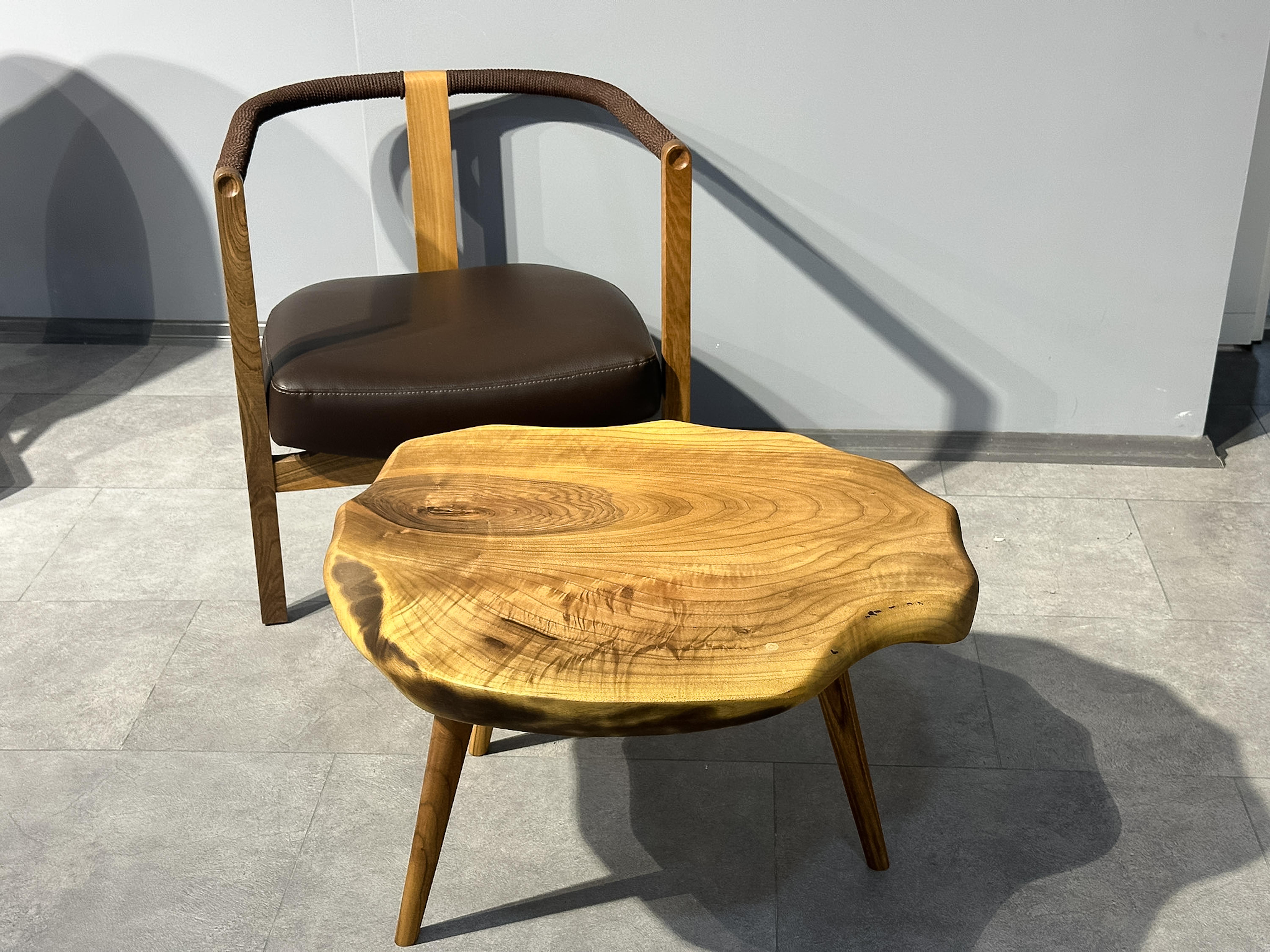 Tavolino in legno duro - Tavolino in Wood - Tavolo da centro personalizzato in vendita 1