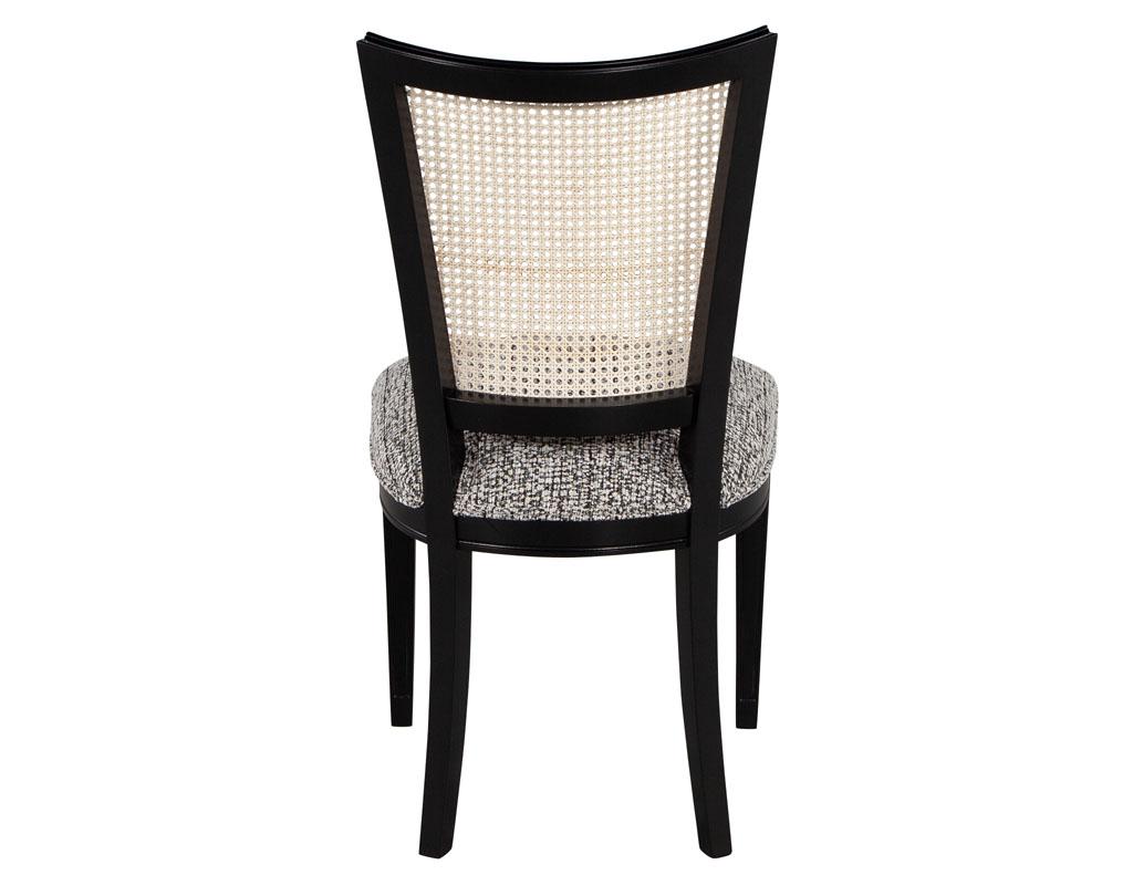 Contemporary Custom Louis Pava Cane Back Side Chair For Sale