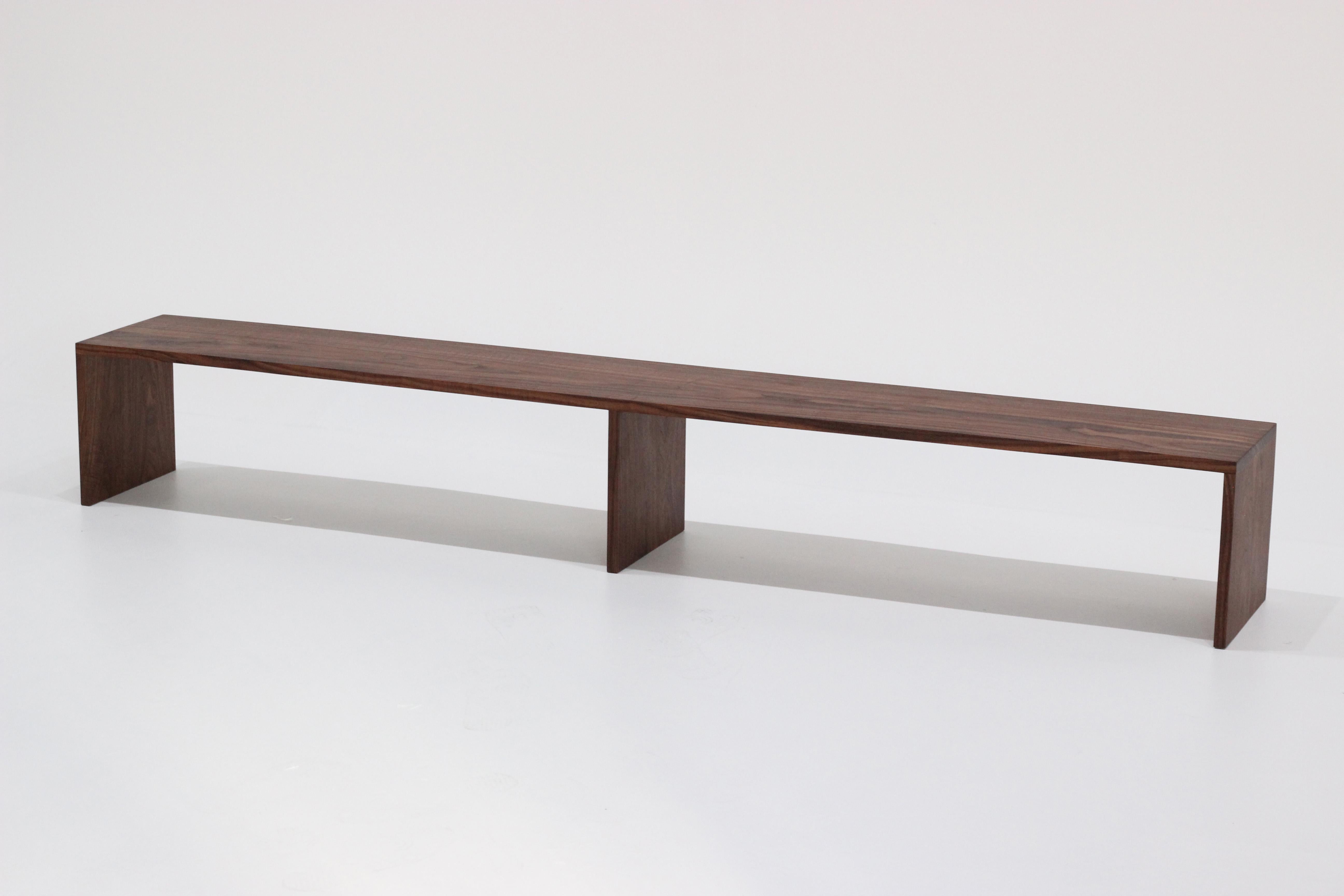 wooden low bench