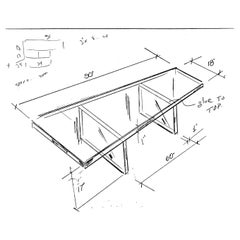 Custom Lucite Bench for Natalie going to Atlanta