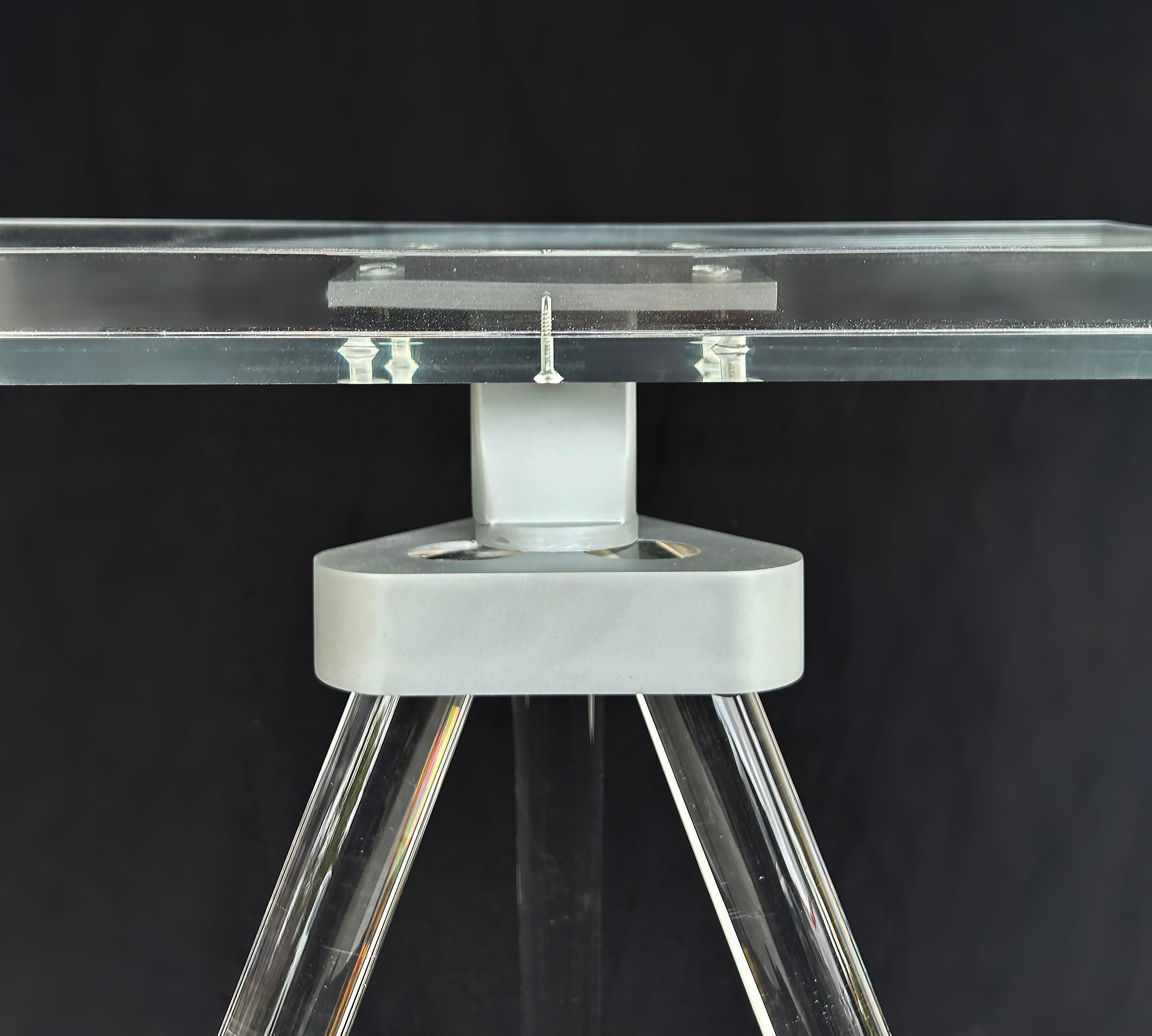Custom Lucite, Cast Acrylic Tripod Book Stand for Taschen Style Oversized Books For Sale 1