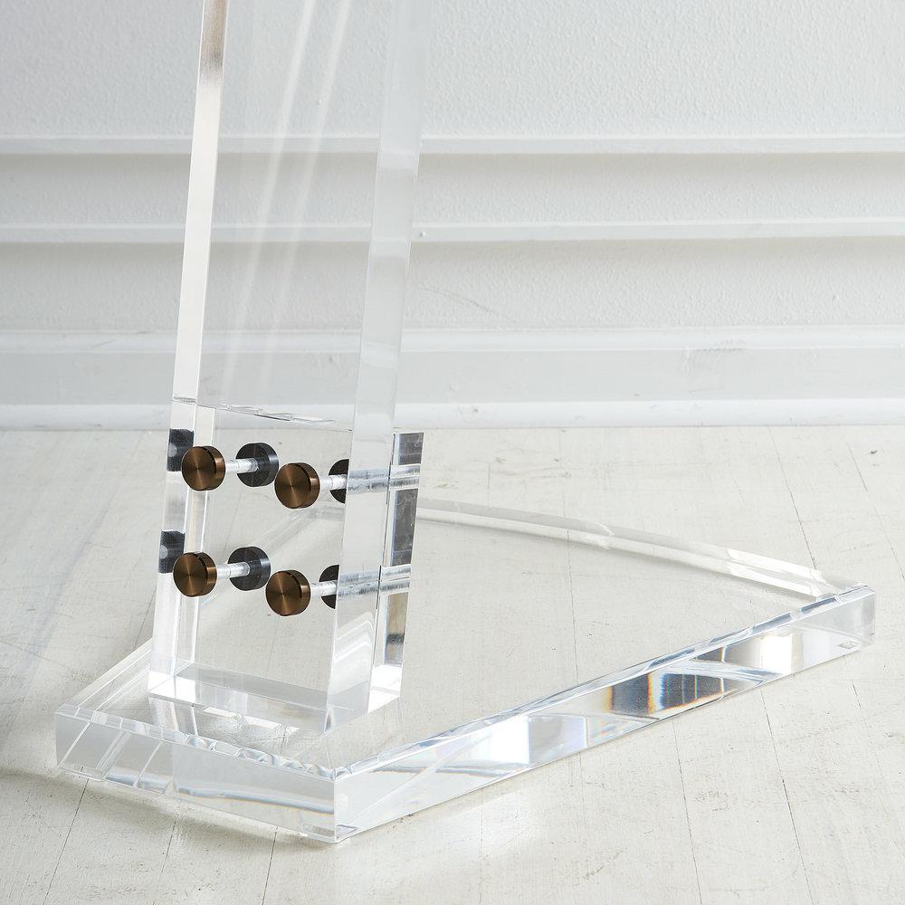 Contemporary Custom Lucite Easel by South Loop Loft For Sale