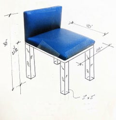 Banc ou tabouret de vanité en Lucite sur mesure  pour A Donna