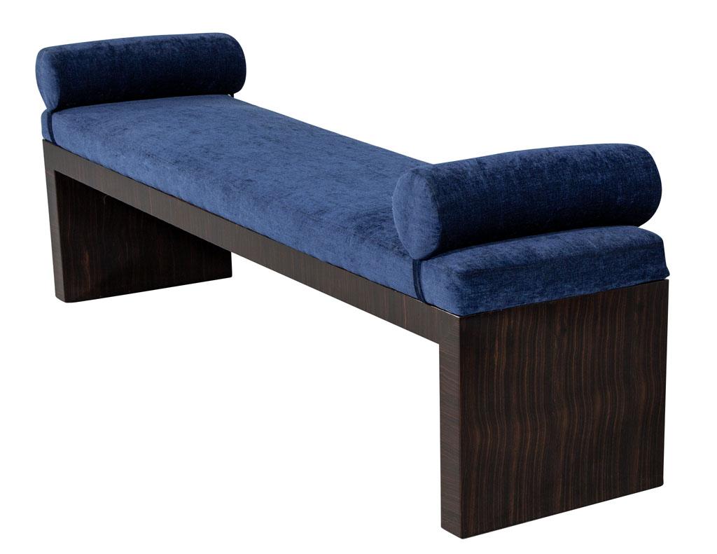 Custom Macassar Art Deco Inspired Bench by Carrocel In New Condition In North York, ON