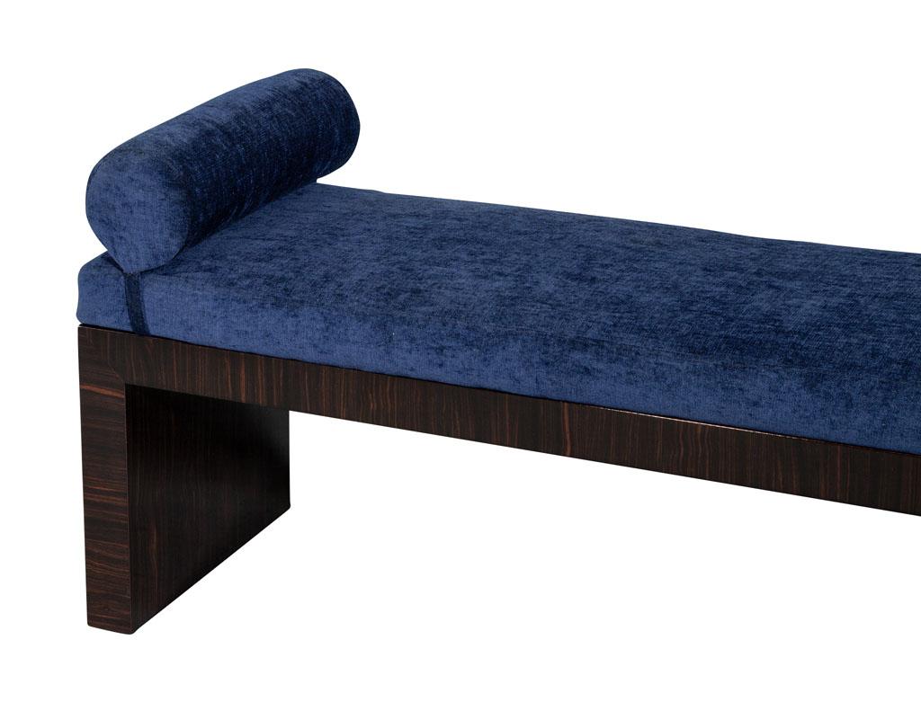 Contemporary Custom Macassar Art Deco Inspired Bench by Carrocel