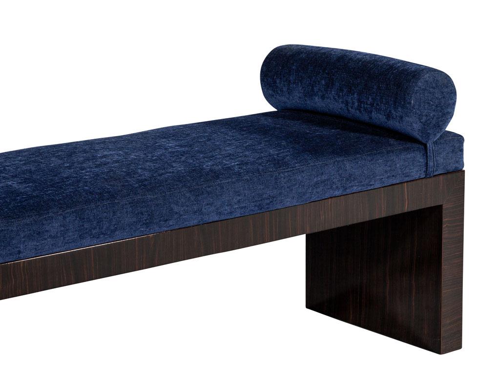 Fabric Custom Macassar Art Deco Inspired Bench by Carrocel