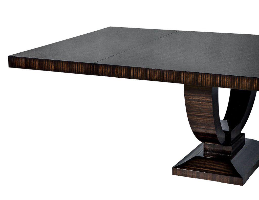 Custom Macassar Dining Table by Carrocel For Sale 3
