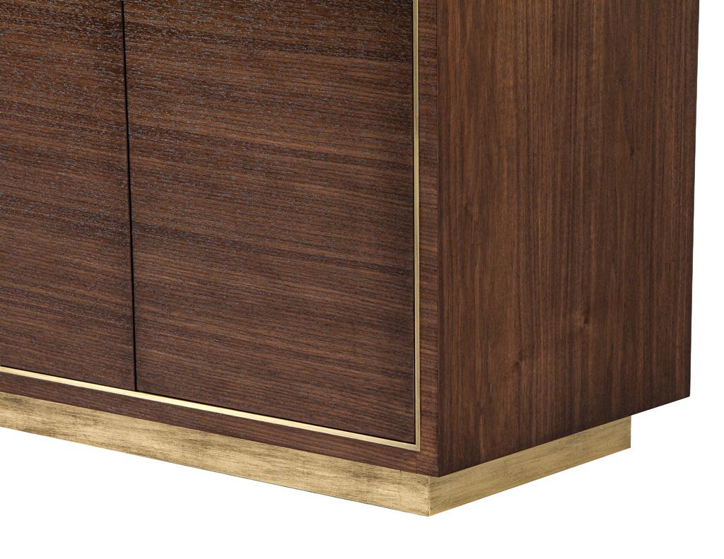 Custom Macassar Marble Top Credenza Buffet Cassara by Carrocel For Sale 6