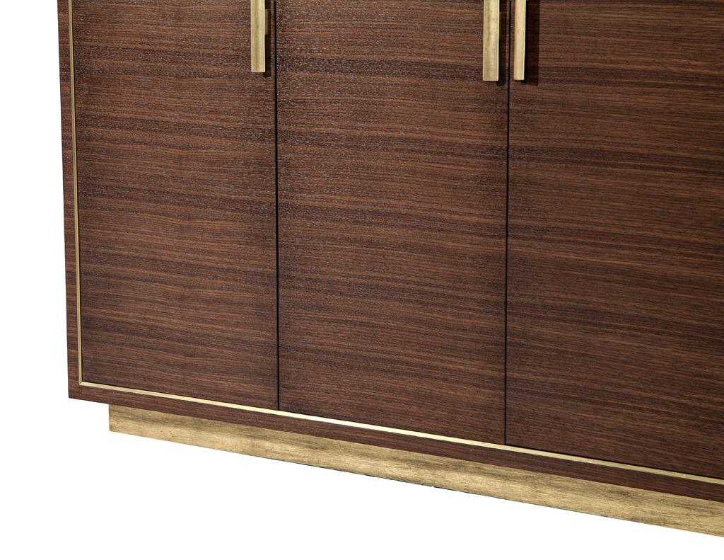 Custom Macassar Marble Top Credenza Buffet Cassara by Carrocel For Sale 11