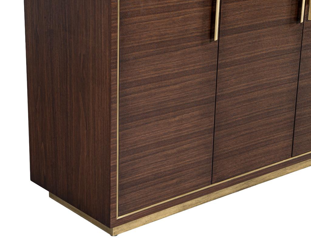 Custom Macassar Marble Top Credenza Buffet Cassara by Carrocel For Sale 12