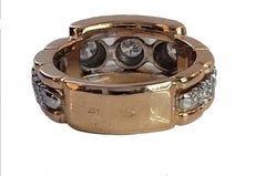 Custom made 14k Rose gold ring size 9.12