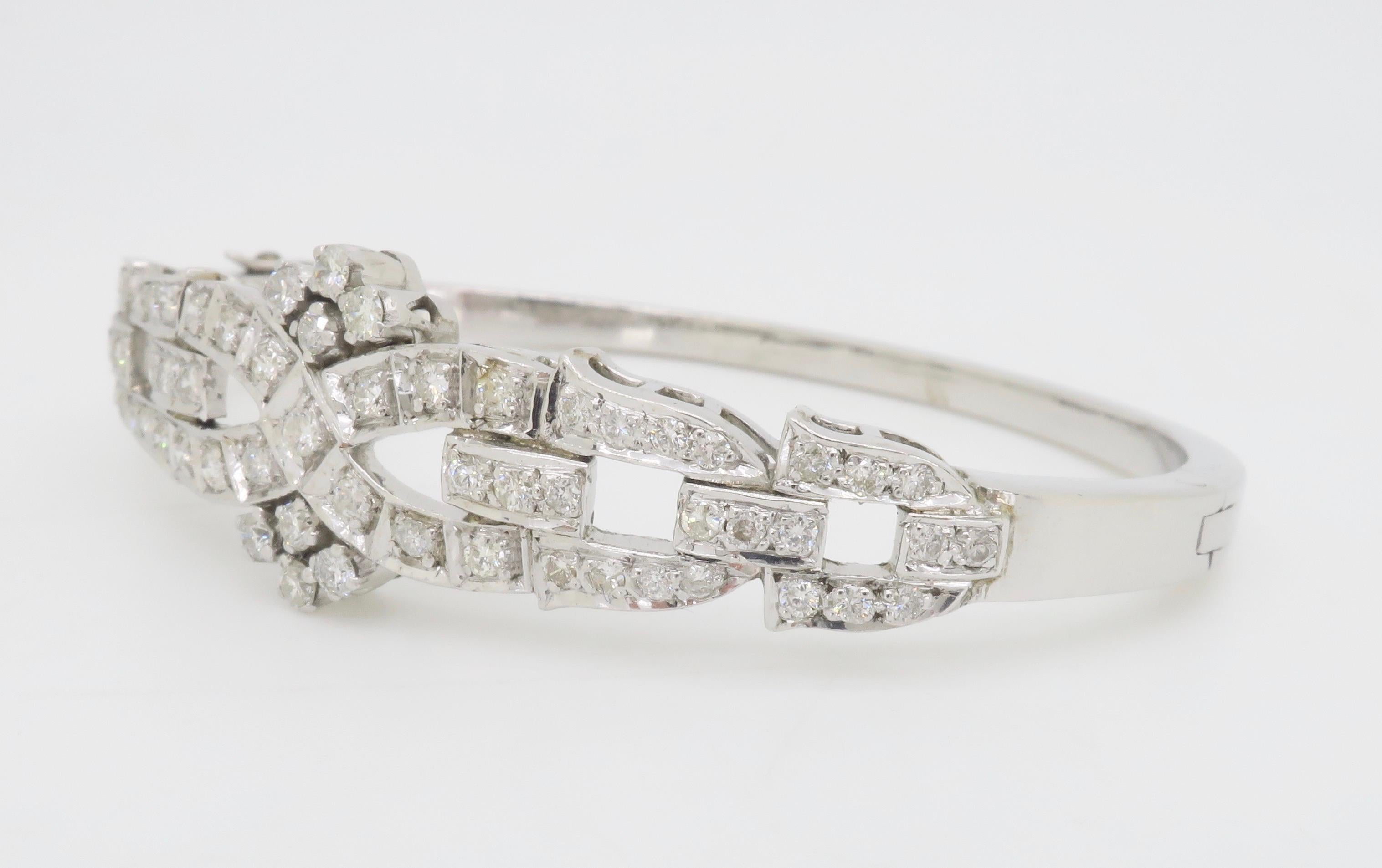 Bracelet en diamant sur mesure 1,60CTW Pour femmes en vente