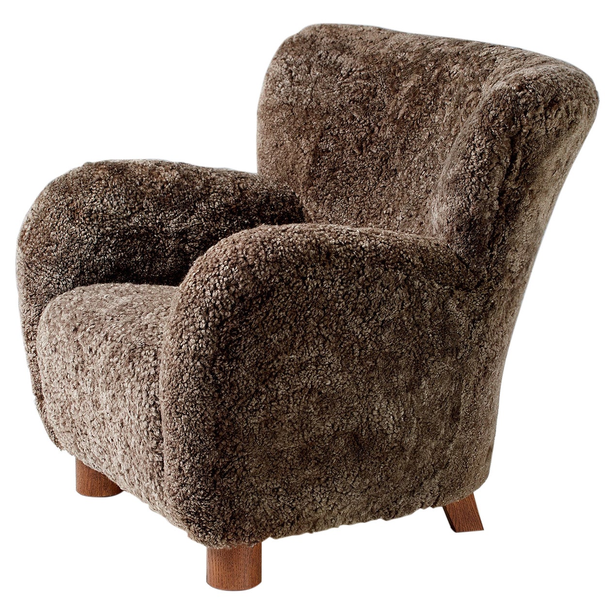 Custom Made 1940s Style Lounge Chair