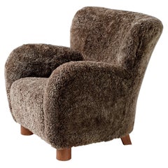 Custom Made 1940s Style Lounge Chair