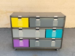 Custom Made Locker Basket Unit with Specialty Double-Wide Baskets
