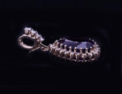 CUSTOM MADE Amethyst & Diamant-Anhänger in 14K Gelbgold