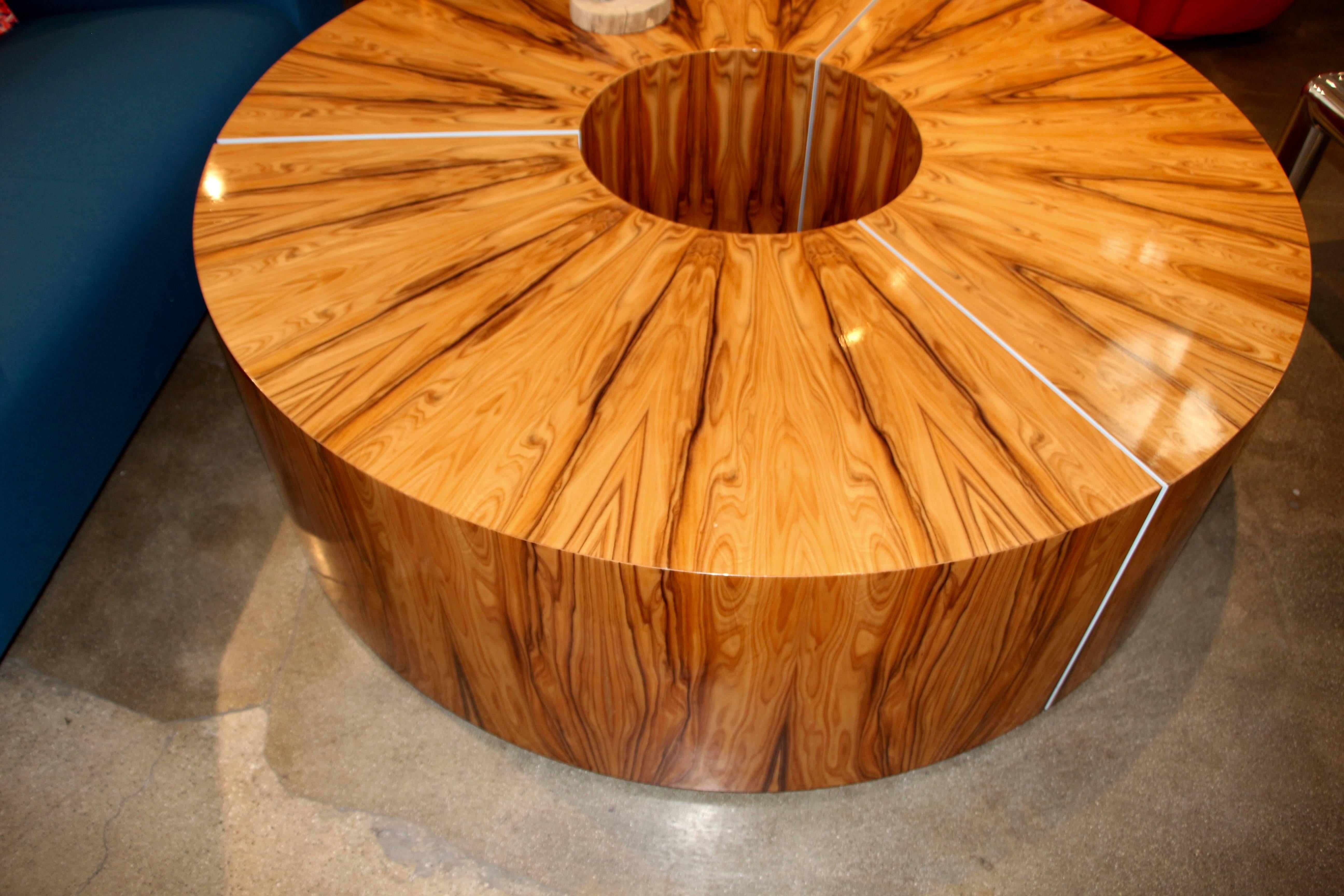 Custom-Made Exotic Wood Configurable Coffee Table or Bench 5