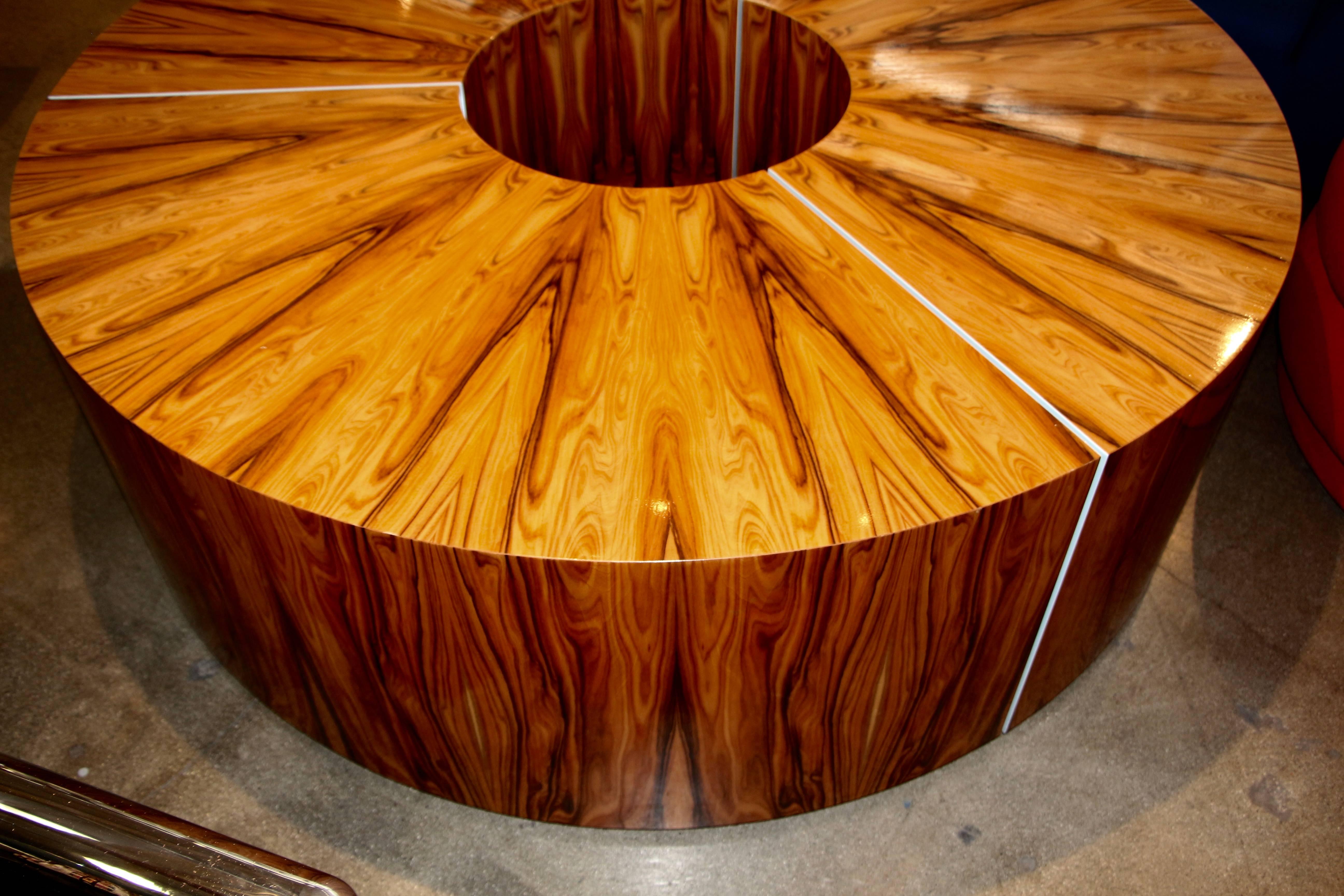 Custom-Made Exotic Wood Configurable Coffee Table or Bench 8