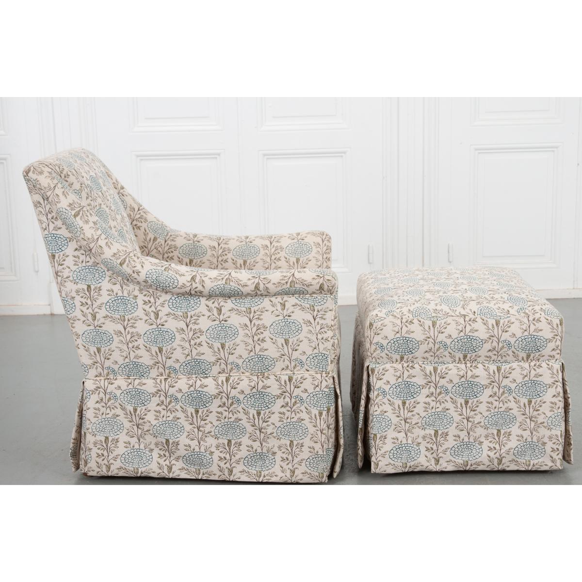 Tissu Fauteuil et repose-pieds sur mesure en vente