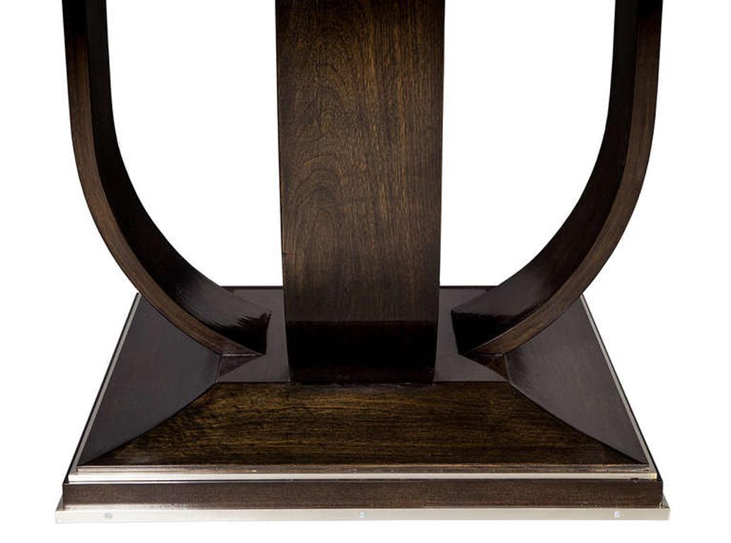 Contemporary Custom Art Deco Macassar Ebony Dining Table by Carrocel For Sale