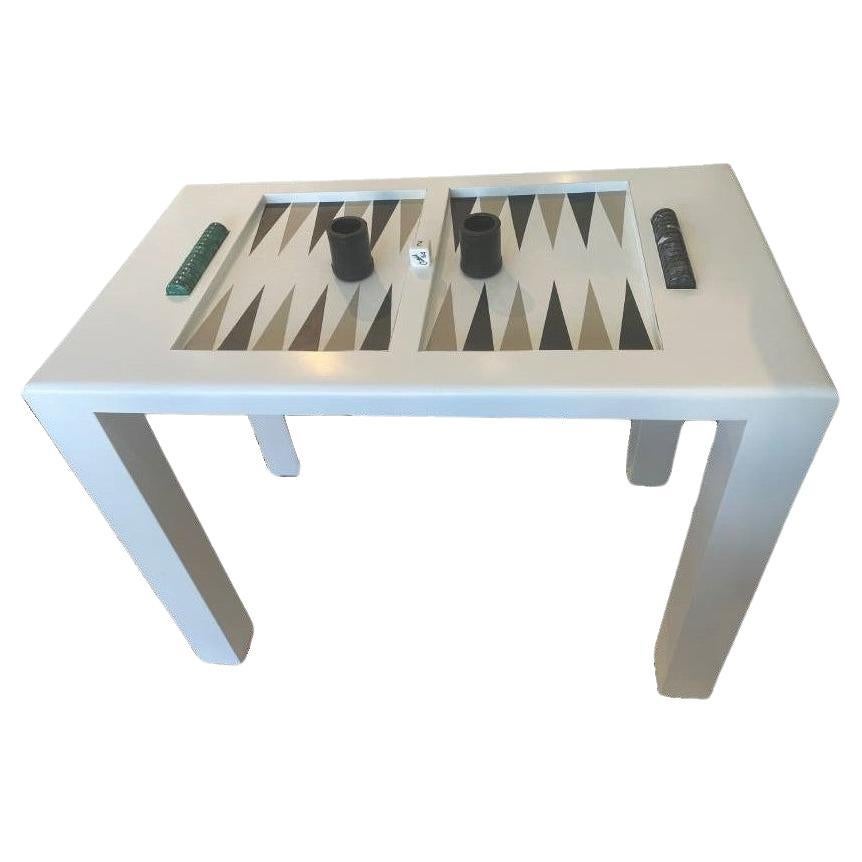 Table de backgammon faite sur mesure