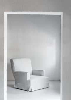 Custom Made Belgian Linen Armchair